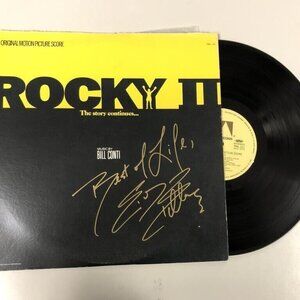 Sylvester Stallone signed Rocky II 1979 FML-121 Japan LP Record w/COA